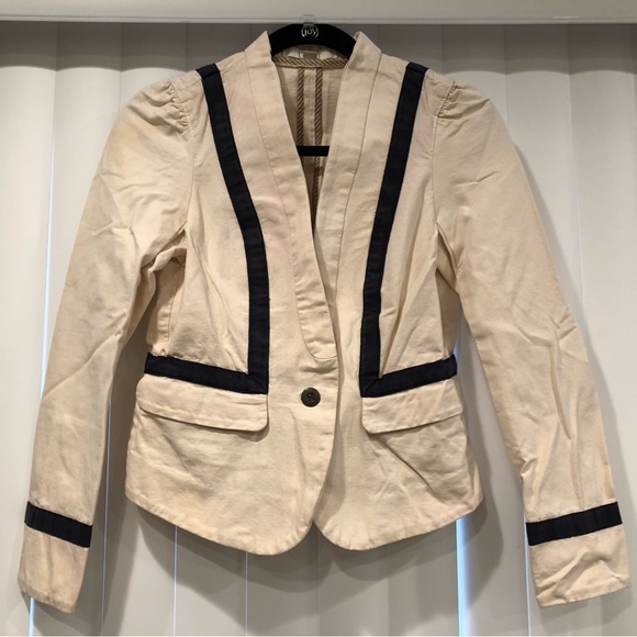 Loft Petite Cotton Blazer Coat Size 2P - Picture 5 of 16